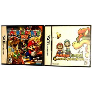 Vintage Nintendo DS, Mario & Luigi Mario Party DS Original CASE ONLY Inserts